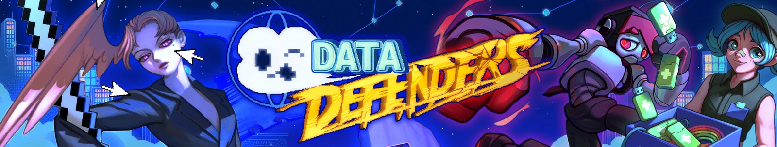 DATA DEFENDERS marquee banner