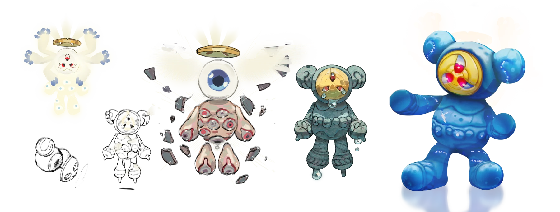 AUM bear — sketch to 3D